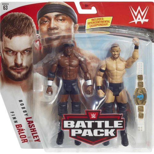 WWE Finn Balor vs Bobby Lashley Battle Pack Series #63 with Two 6-inch Articulated Action Figures & Ring Gear