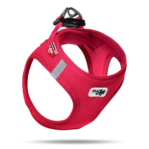 Curli Vest Harness Air-Mesh Dog Harness Pet Vest No-Pull Step-in Harness with Padded Vest Red 3XS