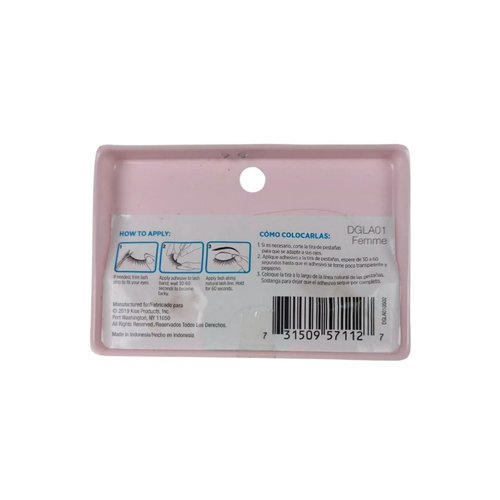 Boadway Lightweight Reusable 100% Human Hair False Eyelashes, 1 Pair