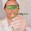Makady Natural Jade Roller– Gua Sha – Lymphatic Drainage Tool for Face, Neck, Body - Anti Aging Treatment – Reduces Wrinkles and Fine Lines