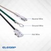 ELEGRP L15630 12AWG LCDI Power Cord Plug for A/C Air Conditioner, E250451 UL Certified, 7.5FT Leakage Current Detection Interrupter Replacement, 240VAC 25Amp 6000W 60Hz NEMA 6-30P (1 Pack)
