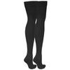 NuVein Medical Compression Stockings, 20-30 mmHg Support, Women & Men Thigh Length Hose, Closed Toe, Black, Medium