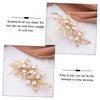 Bridal Wedding Hair Clips, Crystal Bridesmaid Hair Pins Pearl Rhinestone Hair Clips, Crystal Flower Hair Pieces Pearl Headpieces Hair Accessories for Brides Bridesmaids Women Girls (Type E)