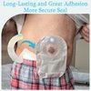 Siifert 40 Pcs Ostomy Barrier Strips Hydrocolloid Ostomy Supplies Adhesive Colostomy Supplies Elastic Barrier Strips for Colostomy Bags Curved Ileostomy Tape for Stoma Urostomy Bag