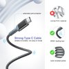 Adaptive Fast Charging Wall Charger with USB C Cable 10ft, Excgood USB Fast Charger Type C Charger Compatible for Galaxy S24 S23 Ultra A15 A13 A03s A53 A23 S22 S21 S20 S10 S9 Android Phone-2Pack,Black