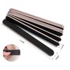 Nail File 10 PCS Professional Reusable 100/180 Grit Double Sides Washable Nail File Manicure Tools,Nail Files Emery Board Black Manicure Pedicure Tool (Black Grit Double Sides, 100/180)