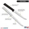 RADA Cutlery Utility Steak Knife Blade With Stainless Steel Resin, Made in the USA, 8-5/8 Inches, Black Handle