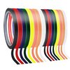 EDSRDRUS Whiteboard Tape, 16 Rolls 1/4, 1/8 Inch Width Easily Sticky & Remove Art Graphic Tape, Chart Line Tape, Pinstripe Tape, Thin Tape for Dry Erase Board, Art, Outdoor, School Projects (8 Colors)