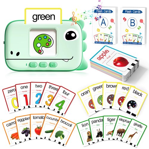 HOPEEYE Talking Flash Cards for Toddlers Toys for Ages 2-4, Learning Toys for 2 3 4 5 Year Old Boys, Autism Pocket Speech Therapy, Educational Toys with 160 Sight Words for Kids