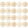 NUOBESTY 20pcs Spinning Top Wooden Gyroscope Blank Gyroscope Hollow Gyro Wood Gyro Tops for Kids DIY Gyroscope Kids Painting Toy Unfinished Tops Wood Tops Kids Gyroscope Kids Tops DIY Tops