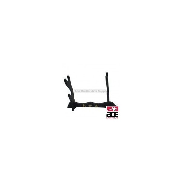 Ace Martial Arts Supply Sword, Weapon Display Stand, Table Top, Wall Mount (Table Top Style B, 2 Tier)