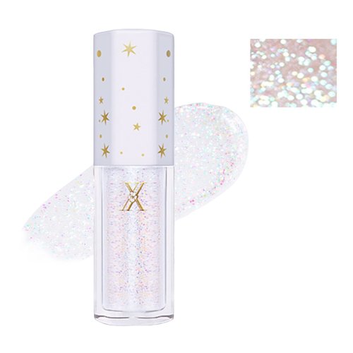Liquid Glitter Eyeshadow, Everfavor X Voilet Fairy | Easy to Apply, Quick Drying, Long Lasting, Lightweight K-Drama Makeup Twinkle Eye Shadow 0.15 oz