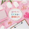 1Pc White Resin Nail Art Palette Makeup Mixing Palette Gold Edge Nail Art Tool Gel Design Nail Art Makeup Mixing Tray DIY,Nail Art and Polish,Beauty and Personal Care,Foot, Hand and Nail Care