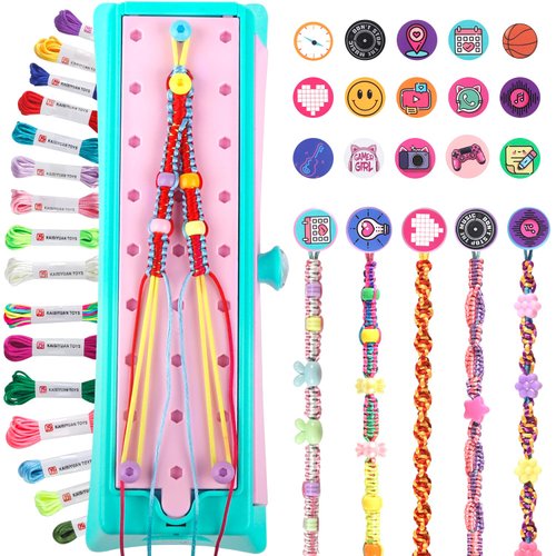 Friendship Bracelet Making Kit Toys for Girls, DIY Arts and Crafts for Kids Ages 8-12, Jewelry String Bracelets Maker Kit, Christmas Birthday Gifts Ideas for Teen Girls Ages 6 7 8 9 10 11 12 Year Old
