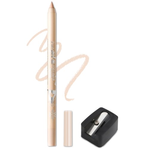 Erinde Nude Waterline Eyeliner Pencil, Waterproof Sharpenable Gel Eyeliner Pencil, Long-Lasting Ultra-Smooth Creamy Matte Finish, Smudge-Proof, Matte Finish, Nude Beige