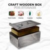 CRAFTERIAN WoodenTarot Card Box/Case/Holder - Dark - for Most Standard Size Tarot Cards (Fits Deck Size with Box Measuring 5,51 x 3.54 x 1,96)