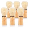 JUVITUS Shaving Brush - Boar Bristles & Wooden Handle - 6 Pack