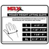 MRX BOXING & FITNESS Weight Lifting/Exercise Grip Gloves for Women, Great for Workouts, Weight Training and More, Purple Medium