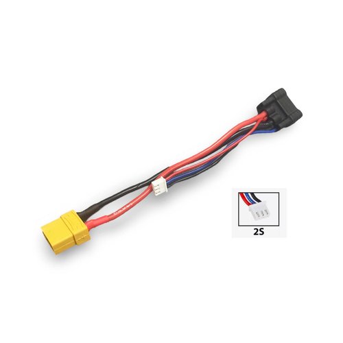 YTZ Outdoor 2S Balance Lead Charging Connector Cable Adapter for TRX 1/8 RC Car 190MM XT90