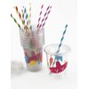 Fiesta Party Cups - Set of 12 with Lids Paper Straws Taco Birthday Baby Shower