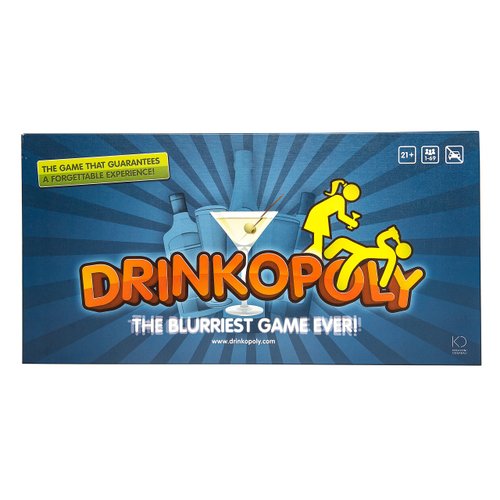 Drinkopoly – The King of Drinking Games – Combined Board/Table Party Games for Adults and Students with 50 Expansion Cards with Tasks, An (Un)Forgettable Experience, A Drinking Game Gift Set