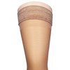 Truform Sheer Compression Stockings, 15-20 mmHg, Women's Thigh High Length, 20 Denier, Beige, Medium