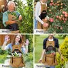 ZIOZERTT Garden Apron, Harvest Gardening Aprons with Pockets for Women and Men, Canvas Gardening Supplies Tool Belt, Gardening Gifts for Mom, Dad, Gardeners