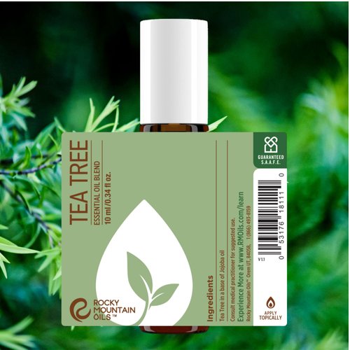 Rocky Mountain Oils - Tea Tree 10ml Roll-On - Essential Oil Blend 10 ml