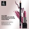 BL Color Matched Lip Liner & Lipstick Set (Rose) - Full-Coverage Argan Long Lasting Lipstick and Lip Liner Set With Natural Oils for Nourishment, Hydration, & Protection - Chemical-Free