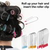 Vin Beauty Hot Curler Clips Replacement Kit, 20 Pieces Stainless Steel for Electric Rollers, Fits 1', 1", ' Size Hair Hot Rollers (8 PCS 1', 6 PCS 1", 6 PCS ')