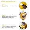 KUDES Cat Small Dog Recovery Collar, Cute Sunflower Neck Cone After Surgery, Adjustable Pet E Collar, Wound Healing Protective Cone Surgery Recovery Elizabethan Collars for Small Pets