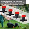 Taiss Fuel Shut Off Valve,4PCS 1/4" Line Gas Fuel Small Engine Shut Off valves Compatible with 494768 698181 Gas Fuel shutoff valves Lawn Tractors.
