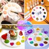 22pcs Paint Palettes, Plastic Paint Tray Palette, Paint Pallet for Adults & Kids, for Painting or DIY Craft Class, White