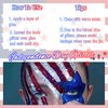 Laza Independence Day Body Glitter, 2 Jars Red Blue White Chunky Sequins with Glue Women Eyeshadow 4th of July Face Paint Festival Rave Outfit Hair Accessories Party Costumes – Independence Parade