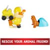 Paw Patrol, Big Truck Pups Rubble Action Figure with Clip-on Rescue Drone, Command Center Pod and Animal Friend Kids Toys Ages 3 and up