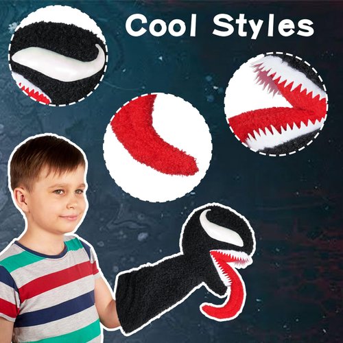 Venom Puppet,19 Inch Venom Plush for Children and Fans,Venom Hand Puppet with Movable Mouth is a School Family Puppet Theater Toy