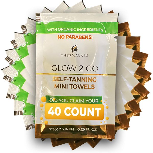 Best Tanning Towels pack: Stock up your supply (40 towelettes) for Half the Price! Sunless Tanner Towel Solution for Face and Half Body. Self Tanning Indoor Away from the Sun Gives Gold Glow