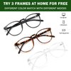 Przene 3 Pack Blue Light Blocking Glasses Women/Men,Retro Round Computer Glasses Anti Eye Strain/UV/Glare, Gaming Glasses. (Black/Crystal/Amber)