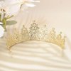 S SNUOY Crystal Tiaras and Crowns for Women Royal Blue Headband Princess Crowns for Birthday Wedding Prom Pageant Party Hat