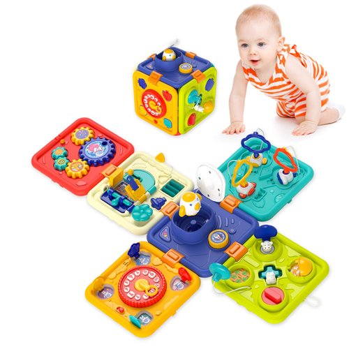WIIBAAHO Montessori Toys for 1 Year Old Boy and Girl, Busy Board Toddler Toys Age 1-2, Baby Toys 12-18 Months Educational Sensory Toys, 1 Year Old Boy Toys Birthday Gifts