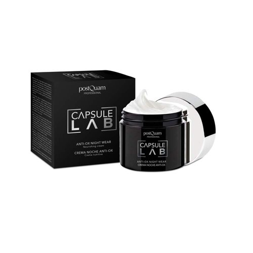POSTQUAM Professional Capsule Lab Anti-Ox Night Wear 50ml – Spanish Beauty - Protects The Skin - Smooth And Velvety - Softness And Smoothness To The Skin - Hyaluronic Acid - Vitamin C