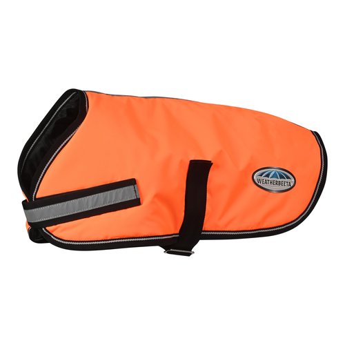 WeatherBeeta ComFiTec Reflective Parka 300D Dog Coat, Orange, 20"