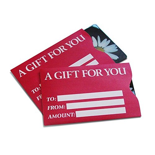 Gift Card Sleeve - Red Basic (100 Pack)