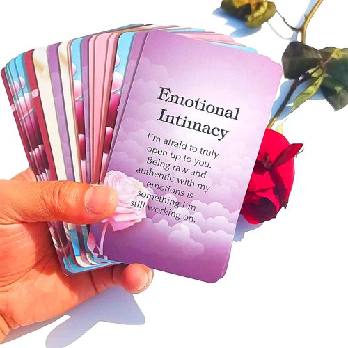 Han Yu Bowen Love Oracle Cards,Twin Flame Oracle Cards，Tarot Cards for Beginners.54 Colorful Romantic Love Cards Oracle Cards Decks with Meanings on Them Soulmate to Romantic Relationships