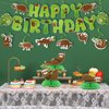 17 Pcs Dog Sloth Party Decorations and Supplies Including 2 Birthday Banner, 3 Honeycomb Centerpieces, 6 Hanging Swirls, 6 Hanging Card, Puppy Sloth Theme Birthday Party Favors (Sloth Style)