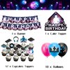 DJ Party Supplies DJ Birthday Party Decorations Includes Happy Birthday Banner Cake Topper Cupcake Toppers Balloons for Rock DJ Theme Birthday Party Music Party