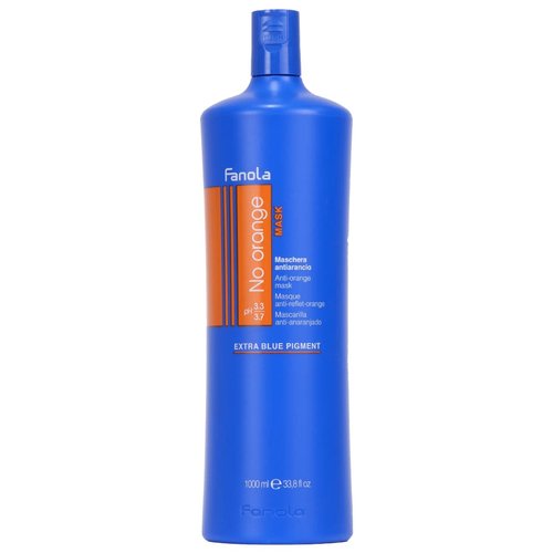 Fanola No Orange Mask - Color Depositing Blue Hair Mask Removes Brassiness On Color Treated Hair ...