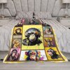 Gorila Throw Blanket Gorila Gifts Gorila Chimpanzee Chimp Decor Animal Throw Blanket Cozy Flannel Soft Warm Plush Lightweight Bedding Flannel Fleece for Boy Man Sofa Bedding Couch 40"x50"