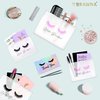 BRAWNA 60 Pck Lash Extension Aftercare Bags - Eyelash Makeup Bags - Cosmetic Bags - Eyelash Extension KIt Supplies Set - Lipstick Travel Pouch - Cute Lip Gloss Bags - size 6x8