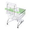 Mini Shopping Cart Miniature Supermarket Handcart Shopping Utility Cart Storage Toy for Kids - Green